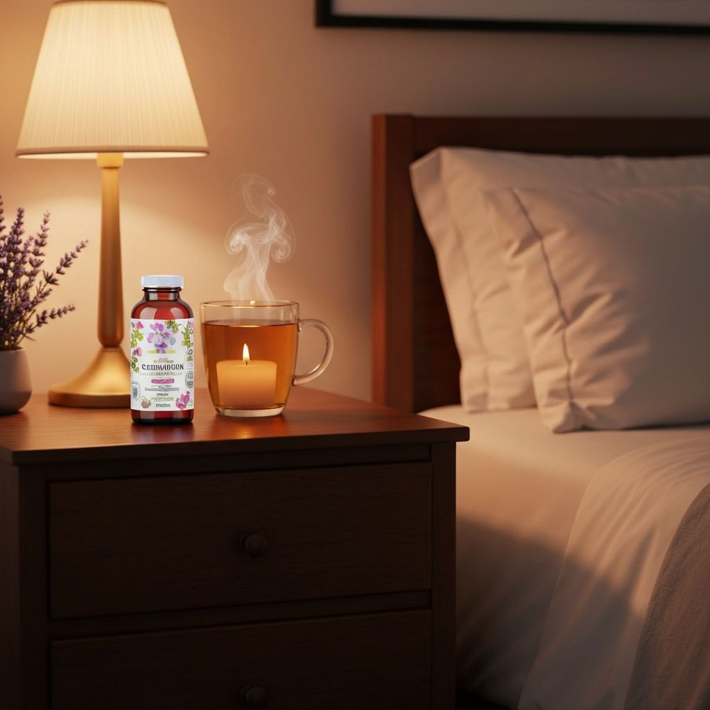 Night complex liquid in peaceful evening setting